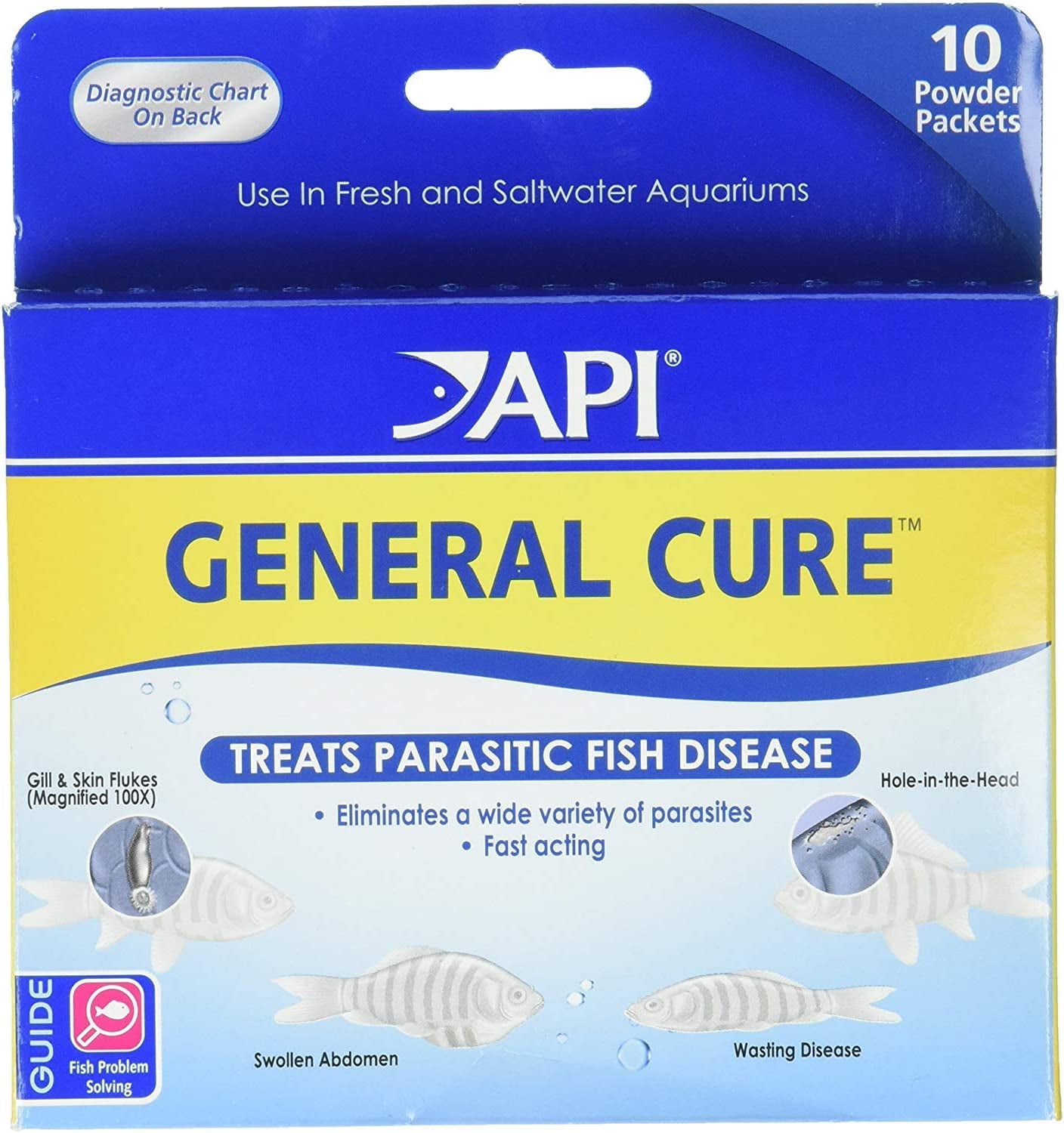 API General Cure Freshwater and Saltwater Fish Medication Powder Packets