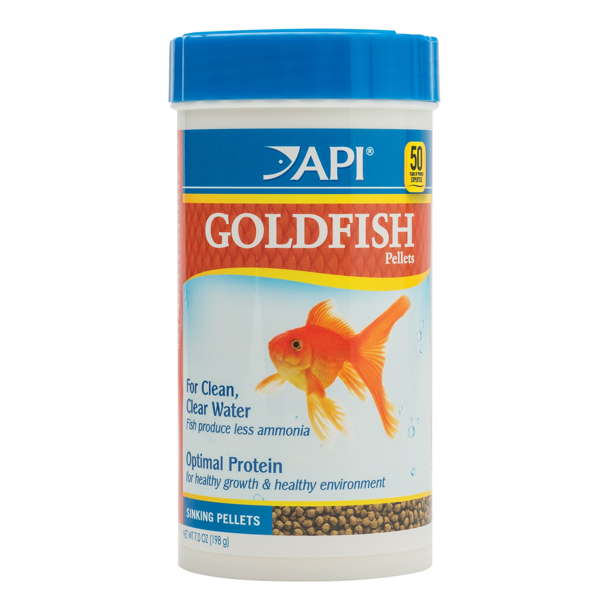API Goldfish Premium Sinking Pellets Fish Food 7 oz