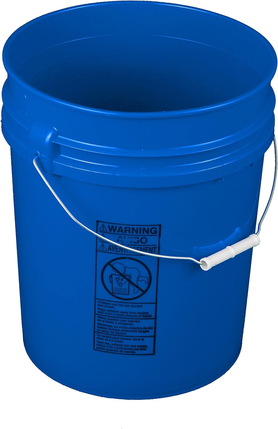 Api Producers Bucket API Kirk Blue 5 Gallon Bucket; Heavy Duty 90 Mil Plastic - Walmart.com