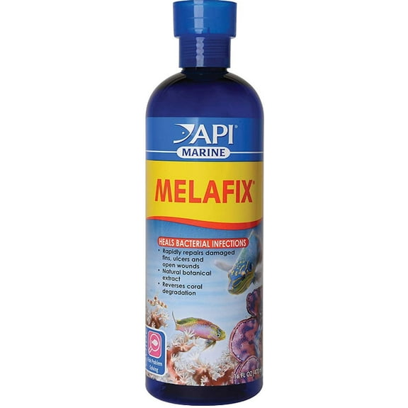 API Marine Melafix Heals Bacterial Infections [Aquarium Bacteria and Fungus Care, Aquarium Supplies] 48 oz (3 x 16 oz)