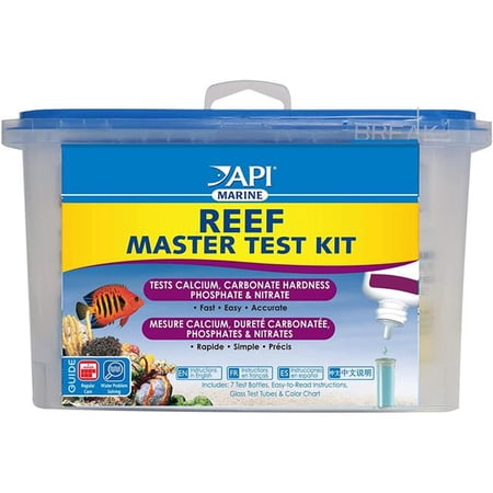 API Marine Reef Master Test Kit Tests Calcium, Carbonate Hardness, Phosphate and Nitrate