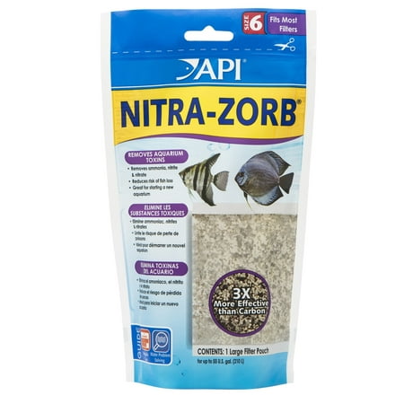 API Nitra-Zorb Removes Aquarium Toxins Size 6 [Aquarium Chemical Media, Aquarium Supplies] 4 count