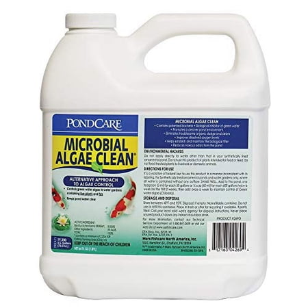 MICROBIAL ALGAE CLEAN Green Water Biological Inhibitor (269D) 64-Ounce