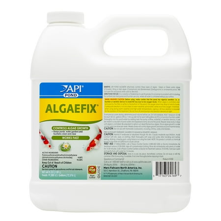 API Pond Algaefix, Algae Control Solution, 64-Ounce