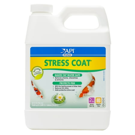 API Pond Stress Coat, Pond Water Conditioner, 32-Ounce