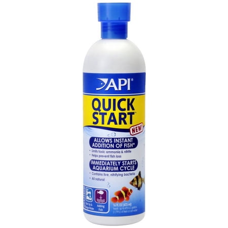 API QUICK START Freshwater and Saltwater Aquarium Nitrifying Bacteria 16-Ounce Bottle
