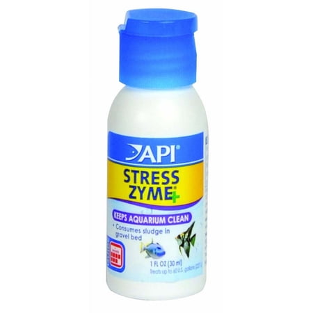 API Stress Zyme Bottle Consume Sludge Gravel Bed Prevent Ammonia Poisoning 1 oz