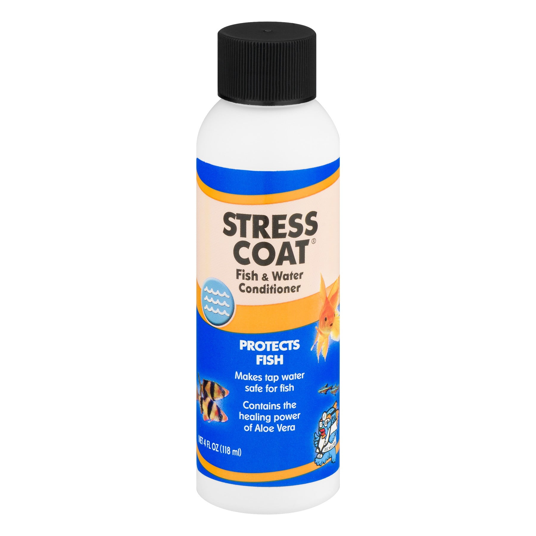 Stress Coat Fish & Water Conditioner with Aloe Vera, 4 oz