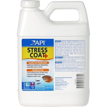 API Stress Coat Plus [Aquarium, Medications FW & SW] 32 oz (Treats 1,893 Gallons)