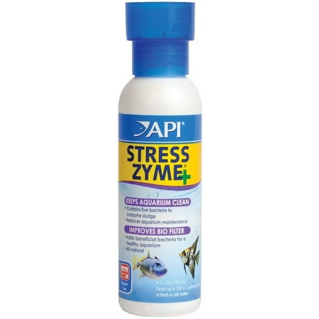 API Stress Zyme Plus Bio Filtration Booster [Aquarium Bio Additives, Aquarium Supplies] 4 oz
