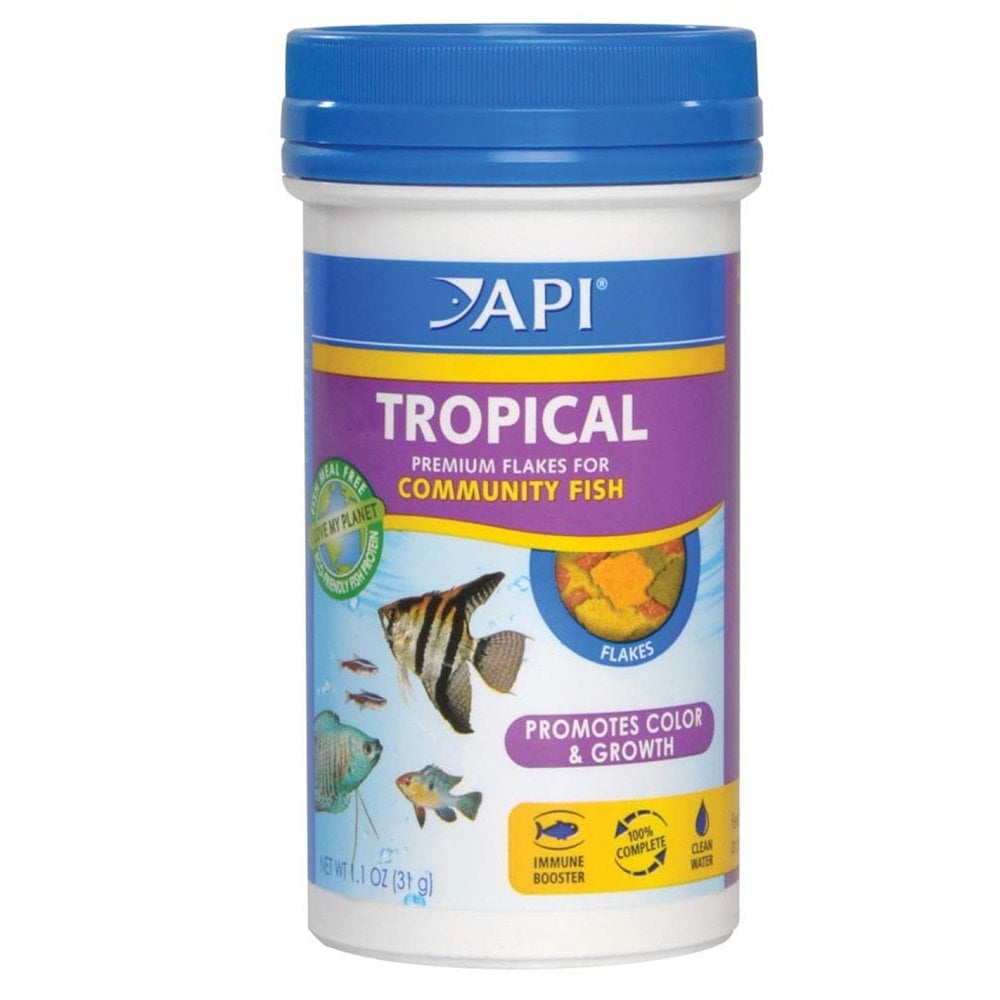 API Tropical Flakes Premium Food for Tropical Fish 1.1 Ounces