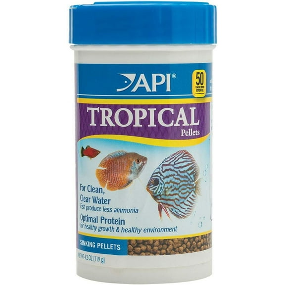 API Tropical Premium Pellet Food [Aquarium, Foods Pelleted] Regular Pellet - 4.2 oz