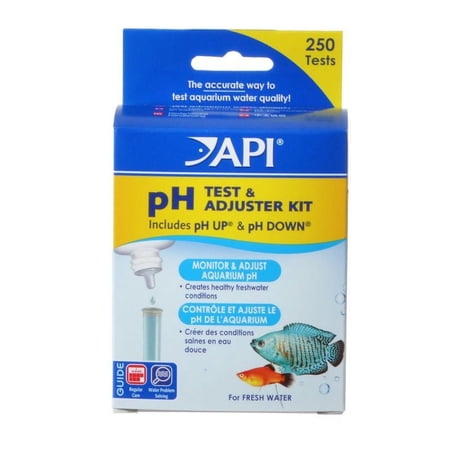 API pH Test & Adjuster Kit [Aquarium, FW & SW Testing & Reagents] 250 Tests