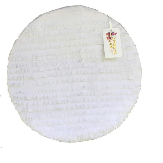 APINATA4U 16" Round Blank Pinata White Color Great to Create Your Own Pinata