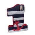 thumbnail image 1 of APINATA4U 20" Tall Nautical Number One Pinata Navy Blue White & Red Color Nautical Theme Party, 1 of 1