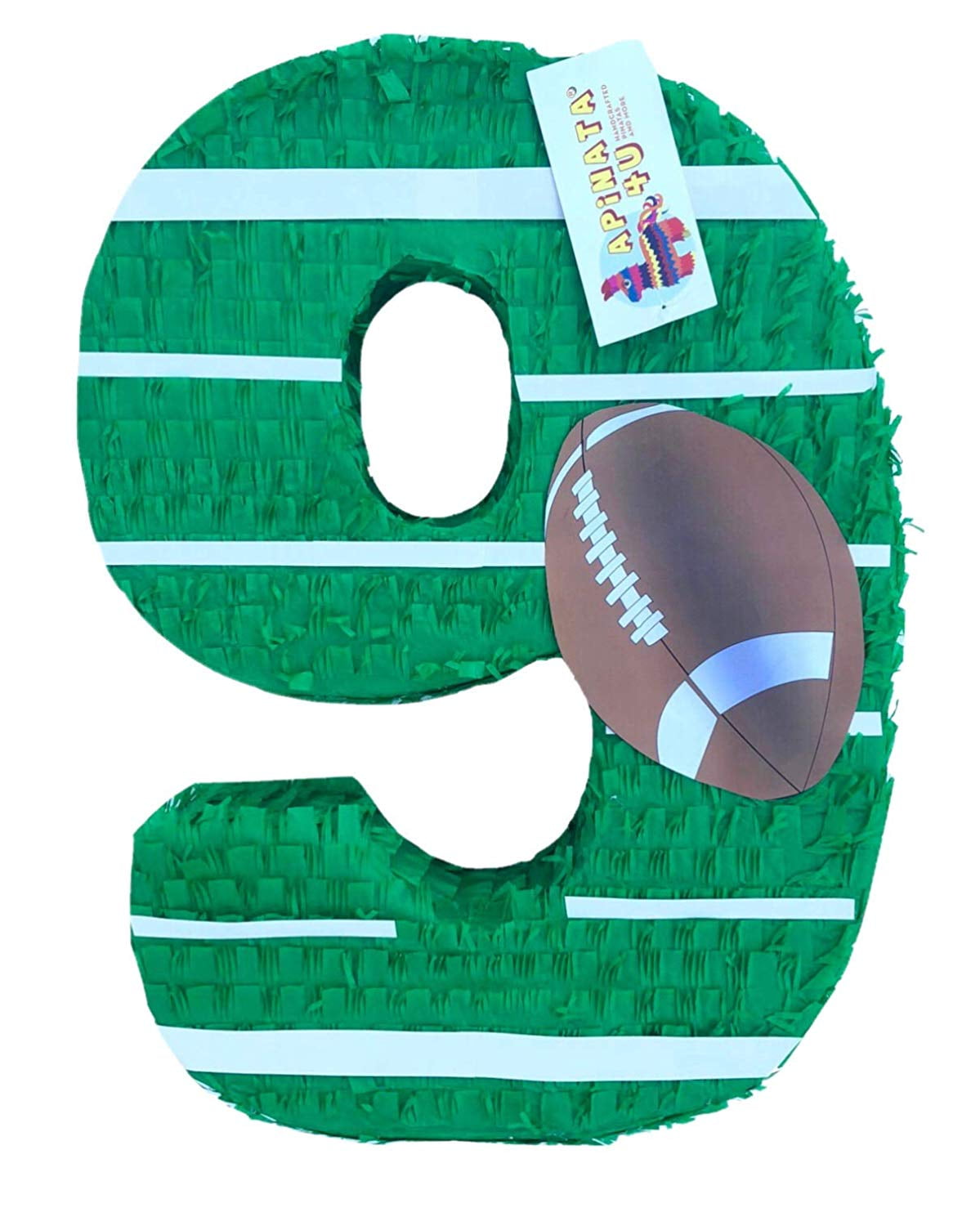 APINATA4U 20'' Tall Number Nine Piata Football Theme Football Party Favor