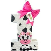 A Pinata 4 U Number One Cow Pinata First Birthday Barnyard Theme