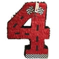 APINATA4U 20'' Tall Red Number Four Racing Theme Piñata - Walmart.com