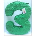 thumbnail image 1 of APINATA4U 20'' Tall Solid Green Number Three Piñata Third Birthday, 1 of 1