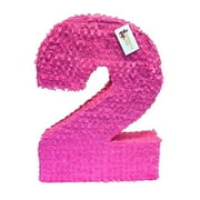 APINATA4U 20 Tall Solid Hot Pink Two Pi ata Second Birthday