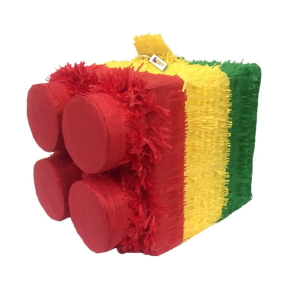 APINATA4U Building Block Pinata Red Top for Building Block themed Party