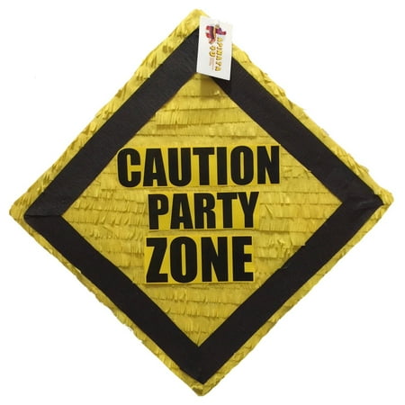 APINATA4U Construction Theme Pinata Caution Party Zone Pinata