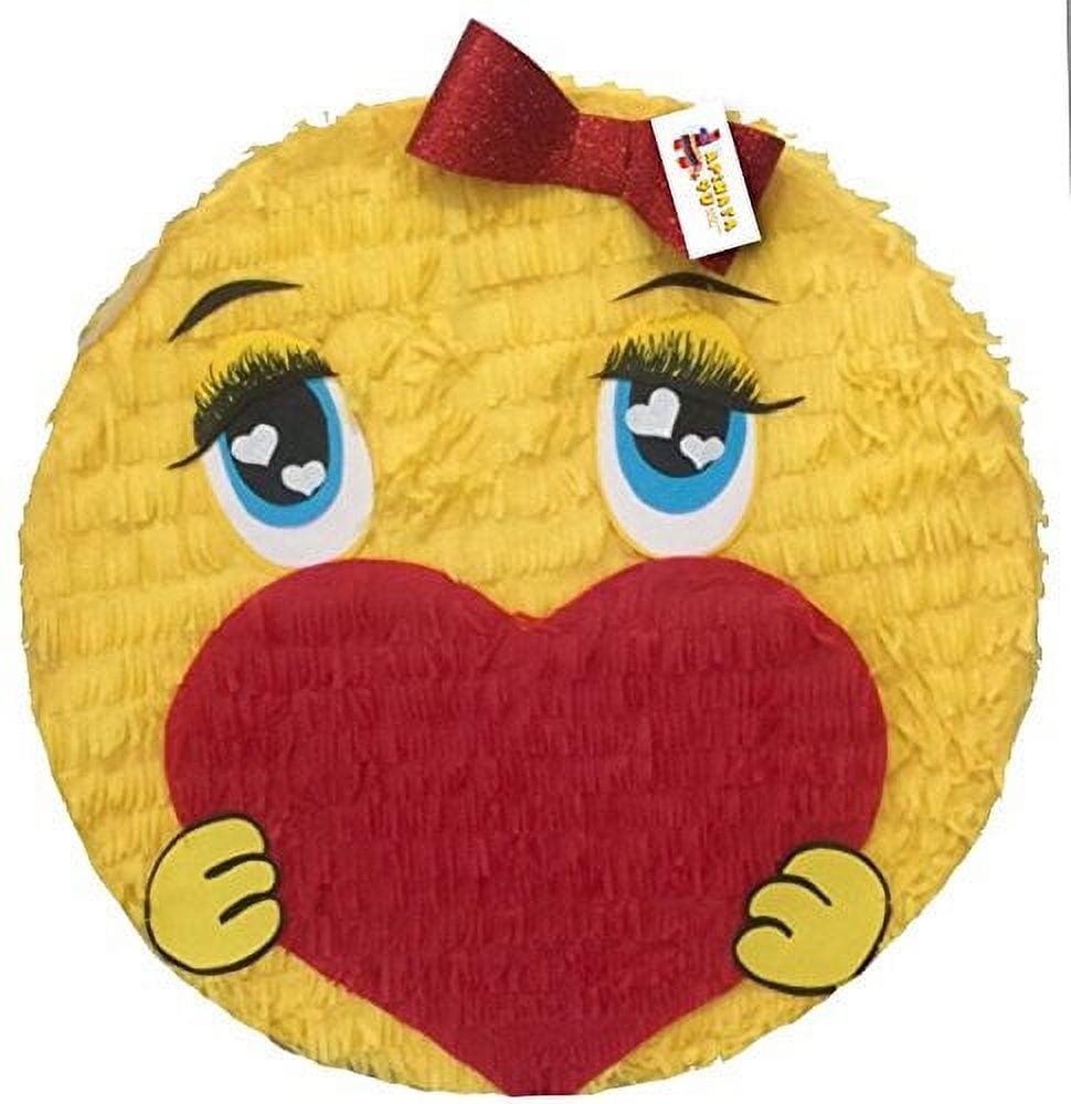 APINATA4U Emoticon with Heart Pinata Valentine's Day Party Favor ...