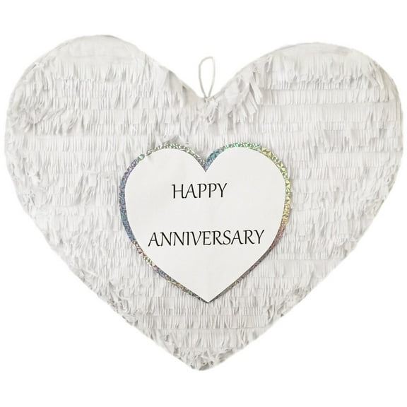 APINATA4U Happy First Anniversary Heart Pinata