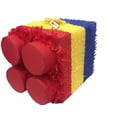 thumbnail image 1 of APINATA4U Multicolor Building Block Pinata Red Top, 1 of 2