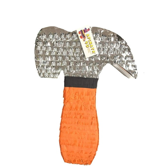 APINATA4U Orange Hammer Pinata Tool Theme Birthday