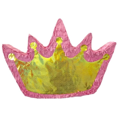 APINATA4U Pink & Gold Crown Pinata