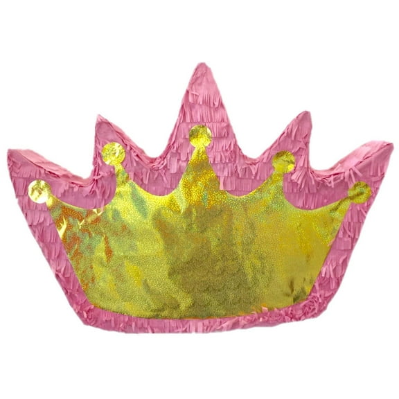 APINATA4U Pink & Gold Crown Pinata
