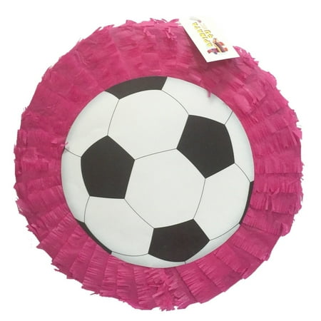 "APINATA4U Pink Soccer Ball Pinata 16""