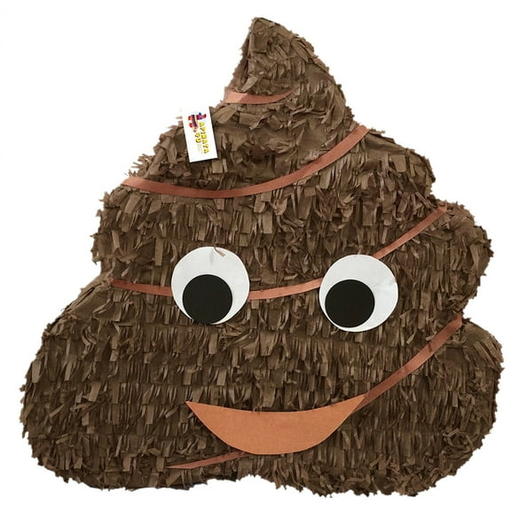APINATA4U Poop Emoticon Pinata 19" Tall