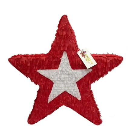 APINATA4U Red White Star Pinata American Theme Party Doll Theme Party Decoration