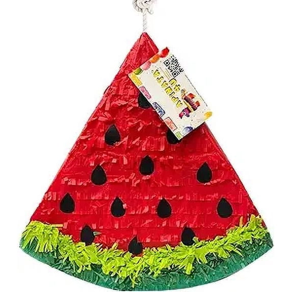 19” Red Watermelon Pinata Melon Birthday Party Supplies Summer Decoration Fruit Birthday July 4th Party Pinata Tropical Themed Birthday