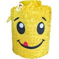 thumbnail image 1 of APINATA4U Yellow Building Block Style Pinata 14" Tall Smiling Building Block Party Favor, 1 of 1