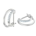 thumbnail image 1 of APIPEE 10Mm Small Hoop Earrings, 925 Sterling Silver Huggie Earrings With Cubic Zirconia, Hypoallergenic, Perfect For Daily Wear, 1 of 4