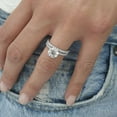 thumbnail image 1 of APIPEE 2pcs His and Hers Wedding Ring Sets Couples Engagement Rings Women and Men 925 Sterling Silver AAA Cubic Zirconia Versatile Street Accessories Oversized, 1 of 5