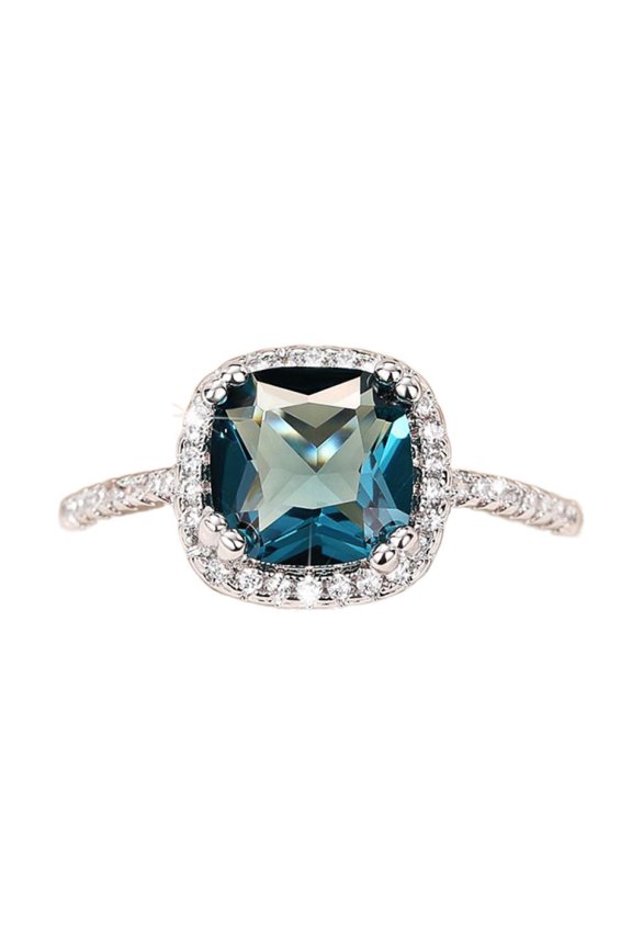 Elegant Anniversary Valentine's Day For Her For Women Sparkling Dazzling CZ AAA Zircon Ring Ideal Jewelry Gift With Gift Packaging