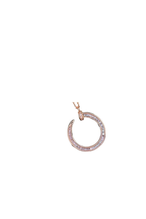 Graceful Dainty Zircon Cubic Zirconia 925 Sterling Silver Pendant Necklace For Women For Jewelry Lady For Wedding For All Occasions Jewelry With Gift Box