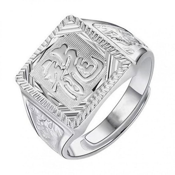 APIPEE Mens CZ Engagement Ring Titanium Wedding Band Jewelry Perfect for Him Gift Ideas With White Gift Box Packaging