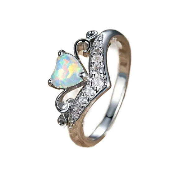 APIPEE Modern Wedding Bridal Ladies For Her Lightweight Shiny CZ AAA Zircon Ring Thoughtful Surprise Gift Box Included