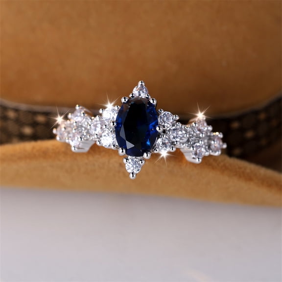 APIPEE Six-Prong Marquise Ring Love Cross Shape Simple Women's All-Match Ring