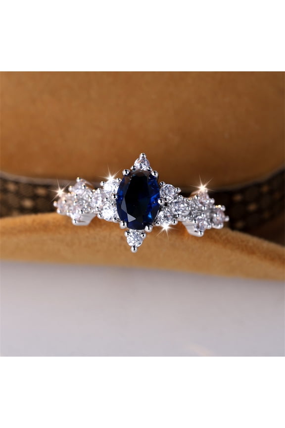 Six-Prong Marquise Ring Love Cross Shape Simple Women's All-Match Ring