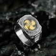 thumbnail image 1 of APIPEE Titanium Mens Engagement Ring CZ Statement Band Perfect Gift for Dad on Father’s Day With White Gift Box Packaging, 1 of 9