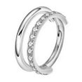 thumbnail image 1 of APIPEE Titanium Micro Cubic Zirconia Hinged Nose Hoop Ring Body Jewelry Unisex, 1 of 9