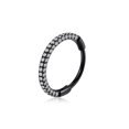 thumbnail image 1 of APIPEE Titanium Triple Sided Micro Gem Hinged Nose Hoop Beauty Mark Jewelry, 1 of 7