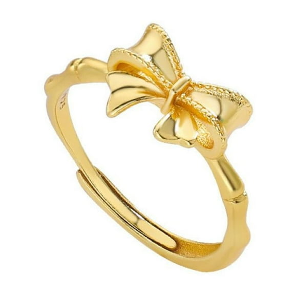 APIPEE Women 925 Sterling Silver 14k Gold plated Butterfly Cubic Zirconia Thumb Ring Stress Anxiety Rings Women's Jewelry Lady Birthday Mother's Day Gifts