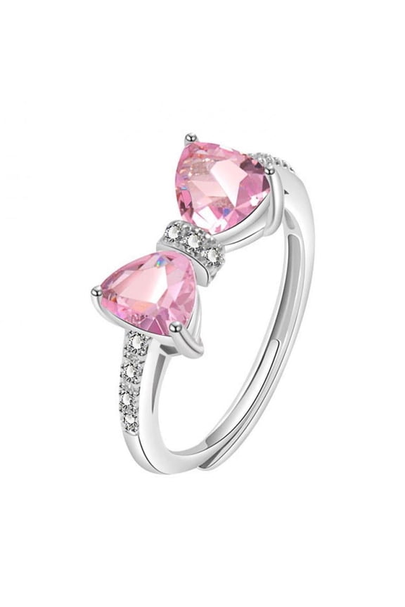 Women 925 Sterling Silver Butterfly Cubic Zirconia Thumb Ring Stress Anxiety Rings Women's Jewelry Lady Birthday Mother's Day Gifts